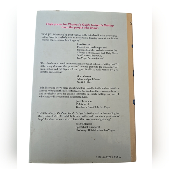 PLAYBOY'S GUIDE TO SPORTS BETTING BY EDWIN SILBERSTANG - Picture 2 of 9